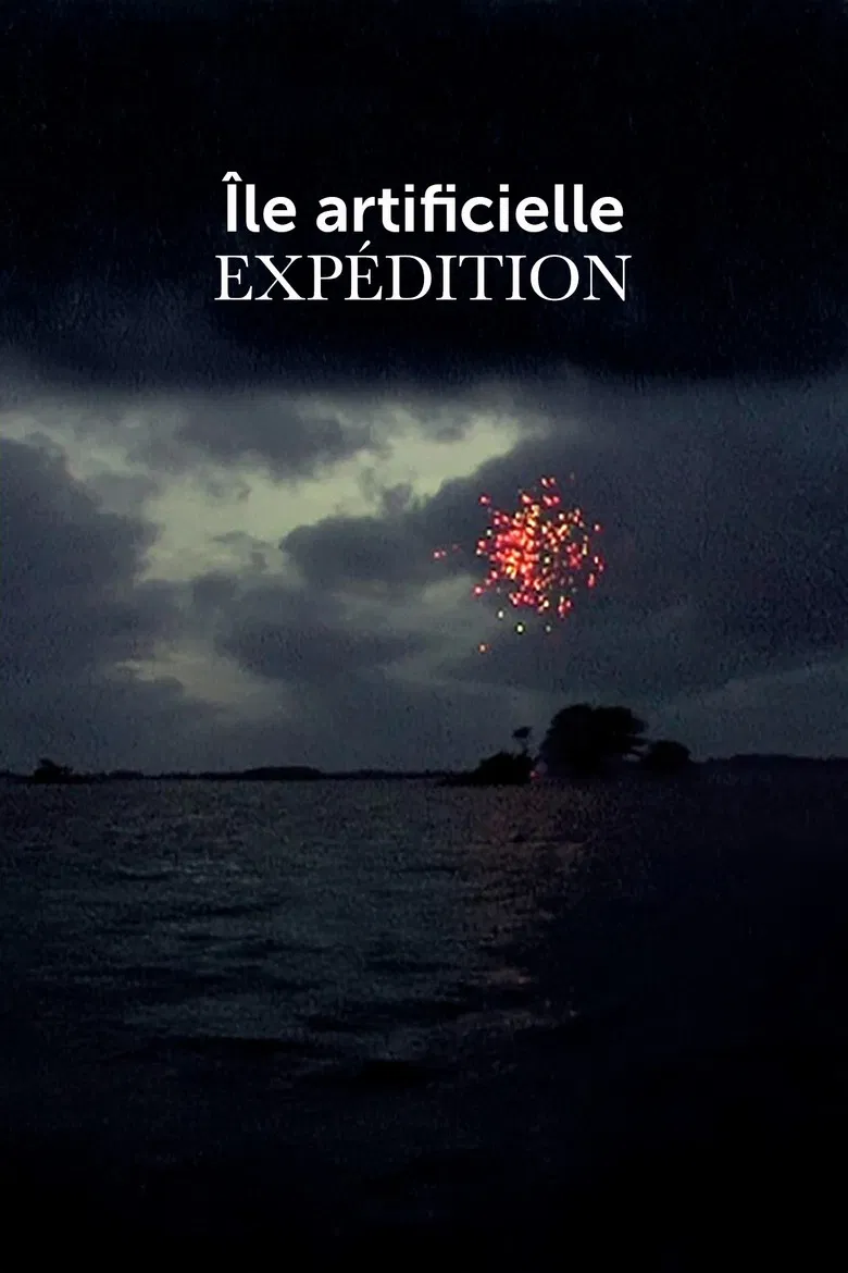 Île artificielle—Expédition poster background