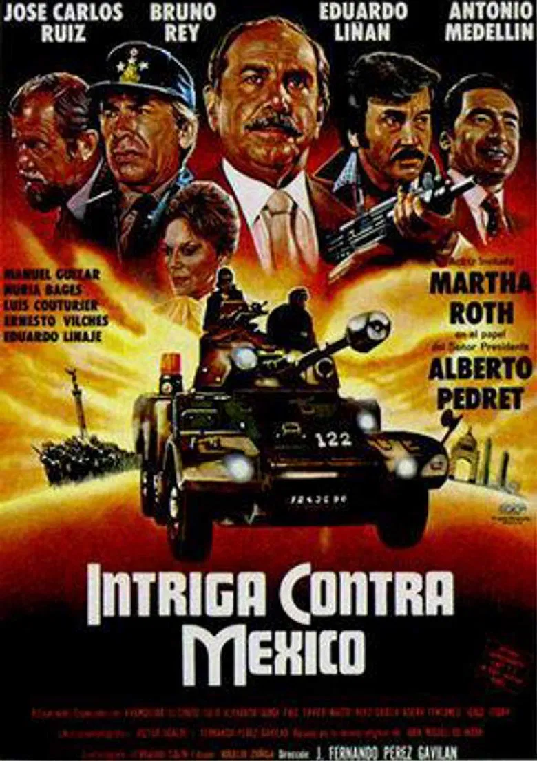 Intriga contra México poster background