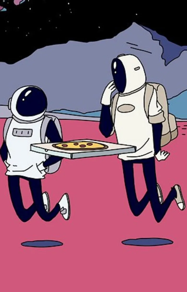 Crushed In Space poster background