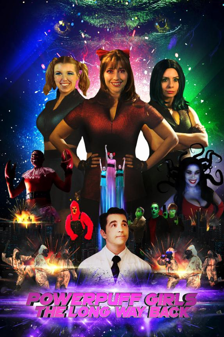 Powerpuff Girls: The Long Way Back poster background