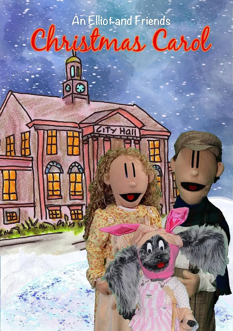 An Elliot and Friends Christmas Carol poster background