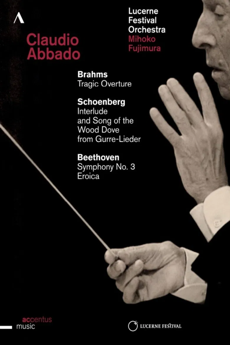 Claudio Abbado conducts Brahms, Schoenberg & Beethoven - Lucerne Festival Opening Concert poster background