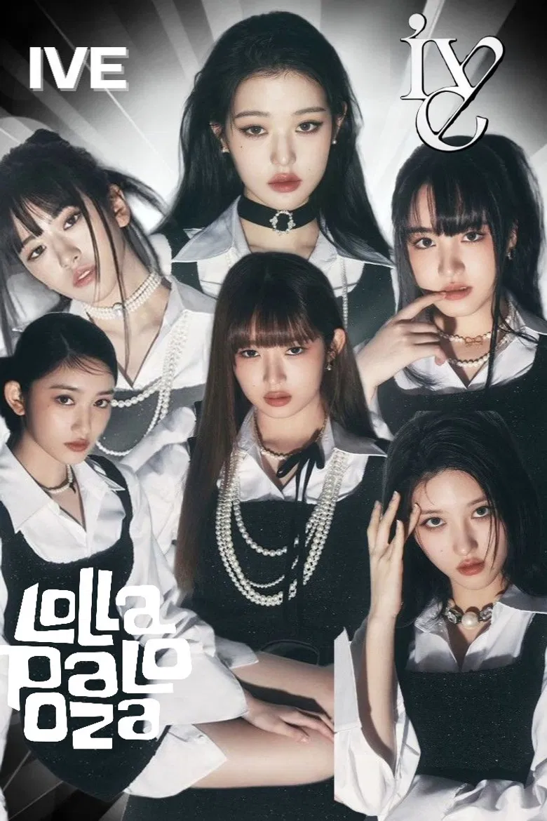 IVE Live at Lollapalooza Berlin 2025 poster background