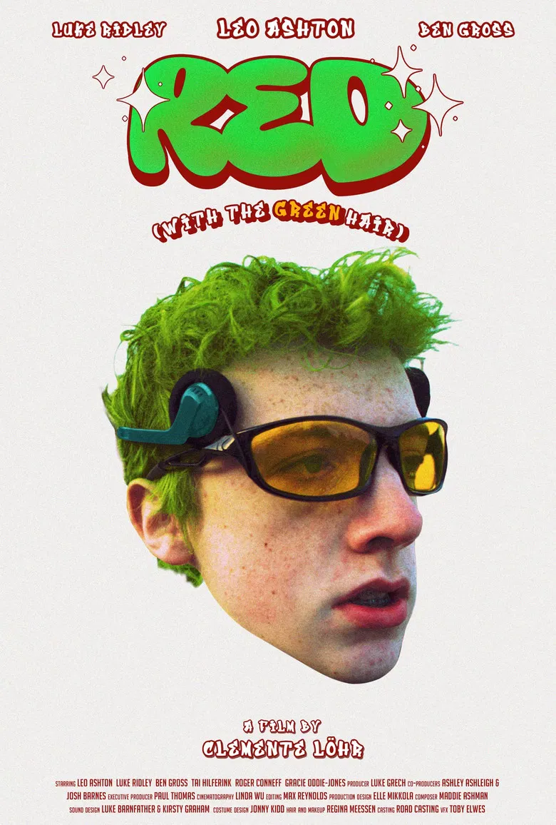 RED (with the green hair) poster background