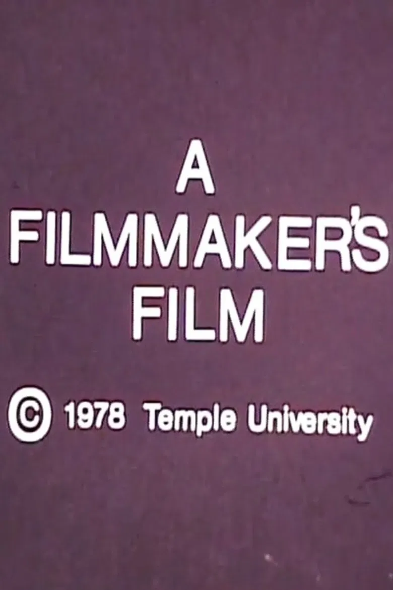 A Filmmaker's Film poster background