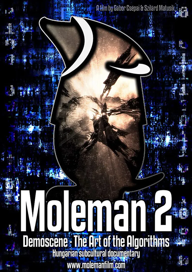 Moleman 2: Demoscene poster background