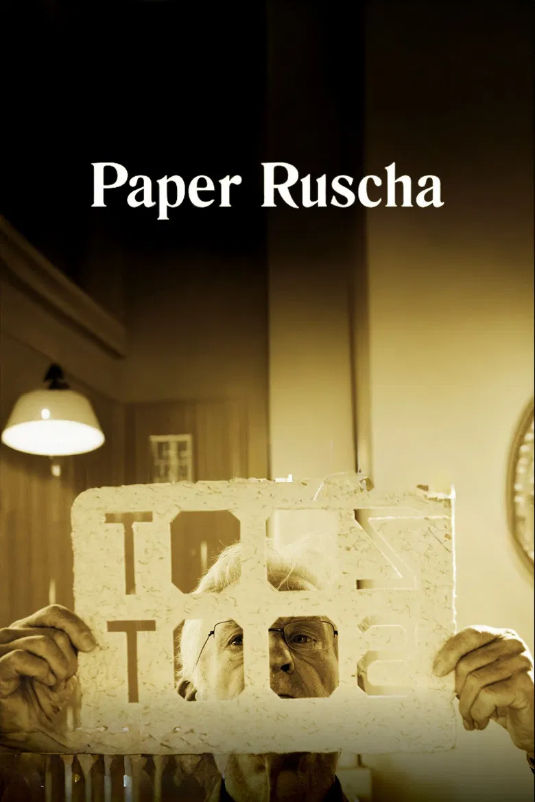 Paper Ruscha poster background