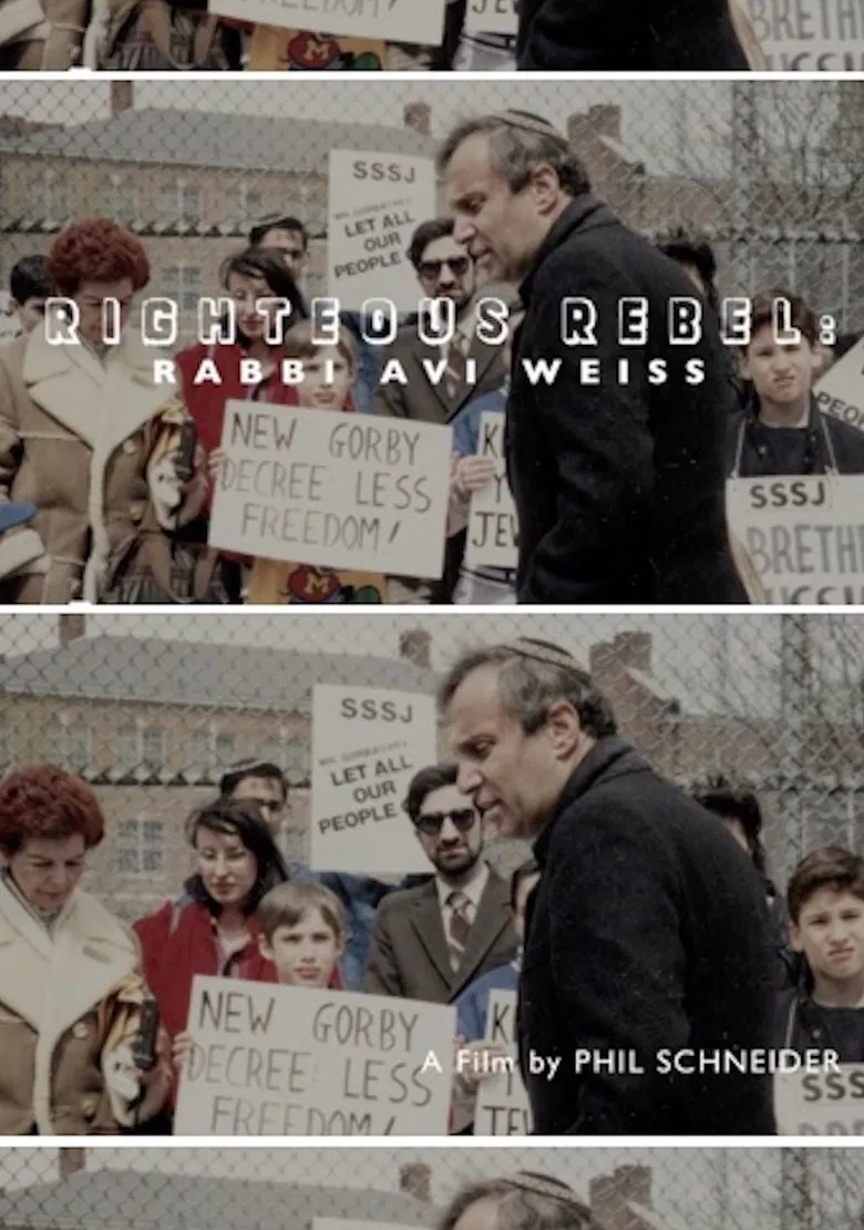 Righteous Rebel: Rabbi Avi Weiss poster background
