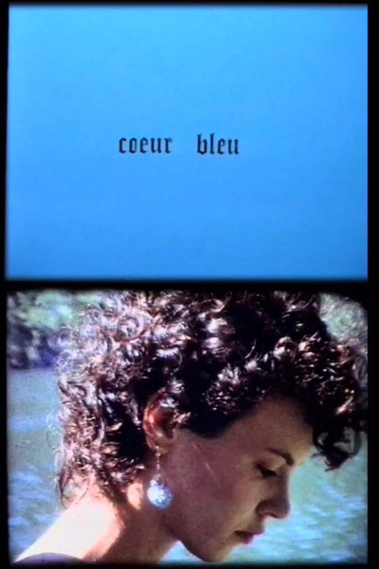 Cœur bleu poster background