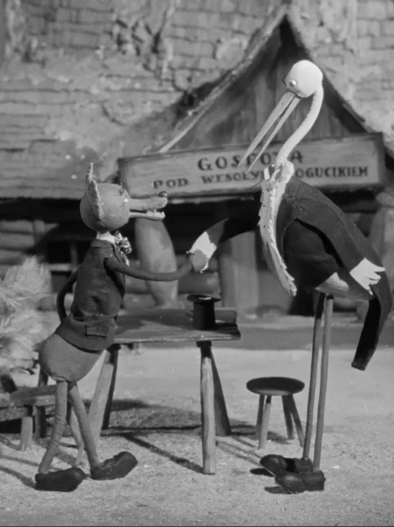 The Fox and the Stork poster background