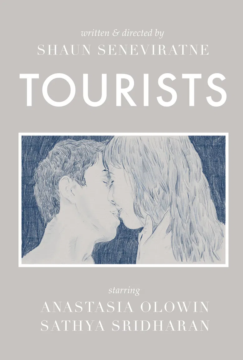 Tourists poster background