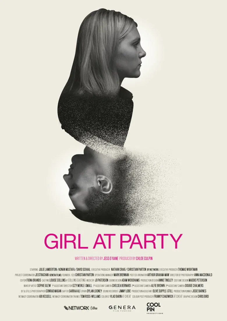 Girl at Party poster background