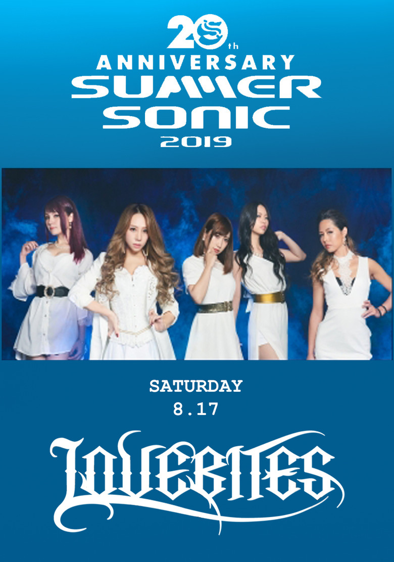 LOVEBITES - Live At Summer Sonic 2019 poster background
