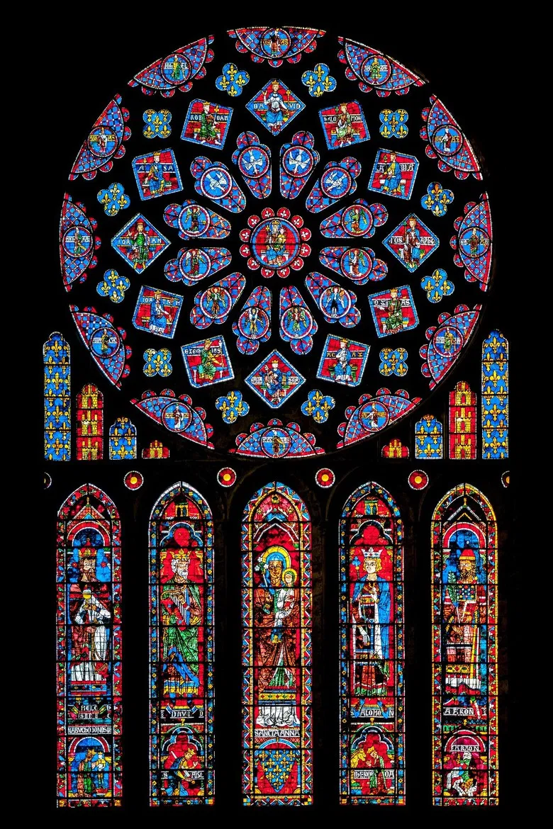 Chartres Cathedral: A Sacred Geometry poster background