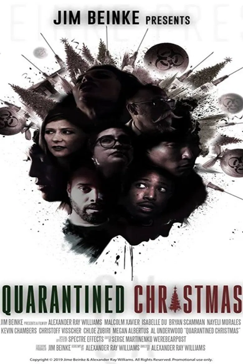 A Quarantined Christmas poster background