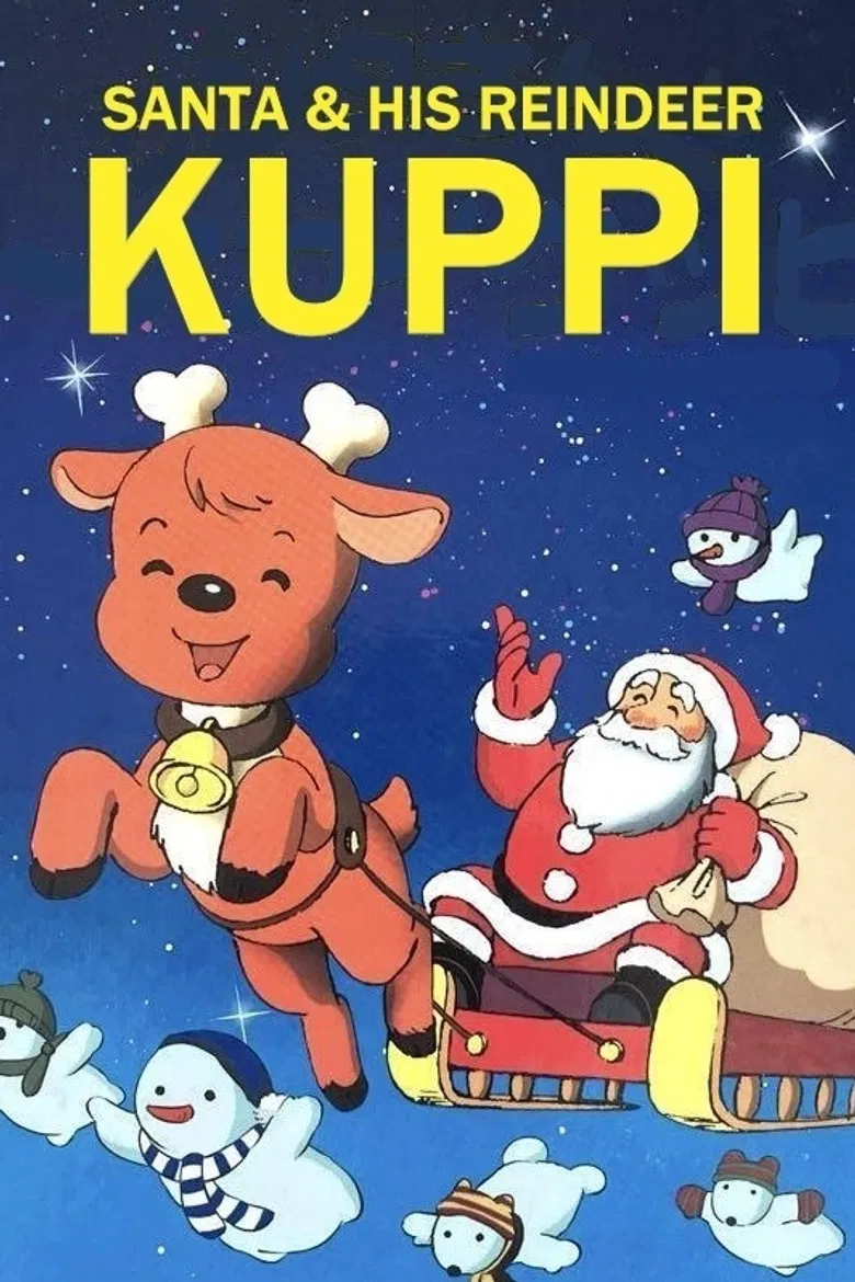 Santa & His Reindeer Kuppi poster background