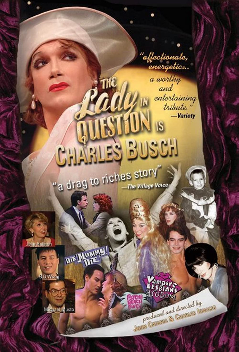 The Lady in Question Is Charles Busch poster background