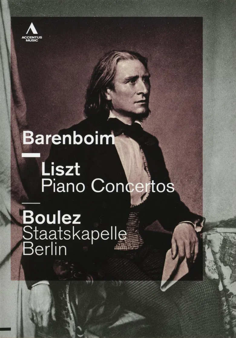 Liszt Piano Concertos  - Daniel Barenboim / Pierre Boulez - Staatskapelle Berlin poster background