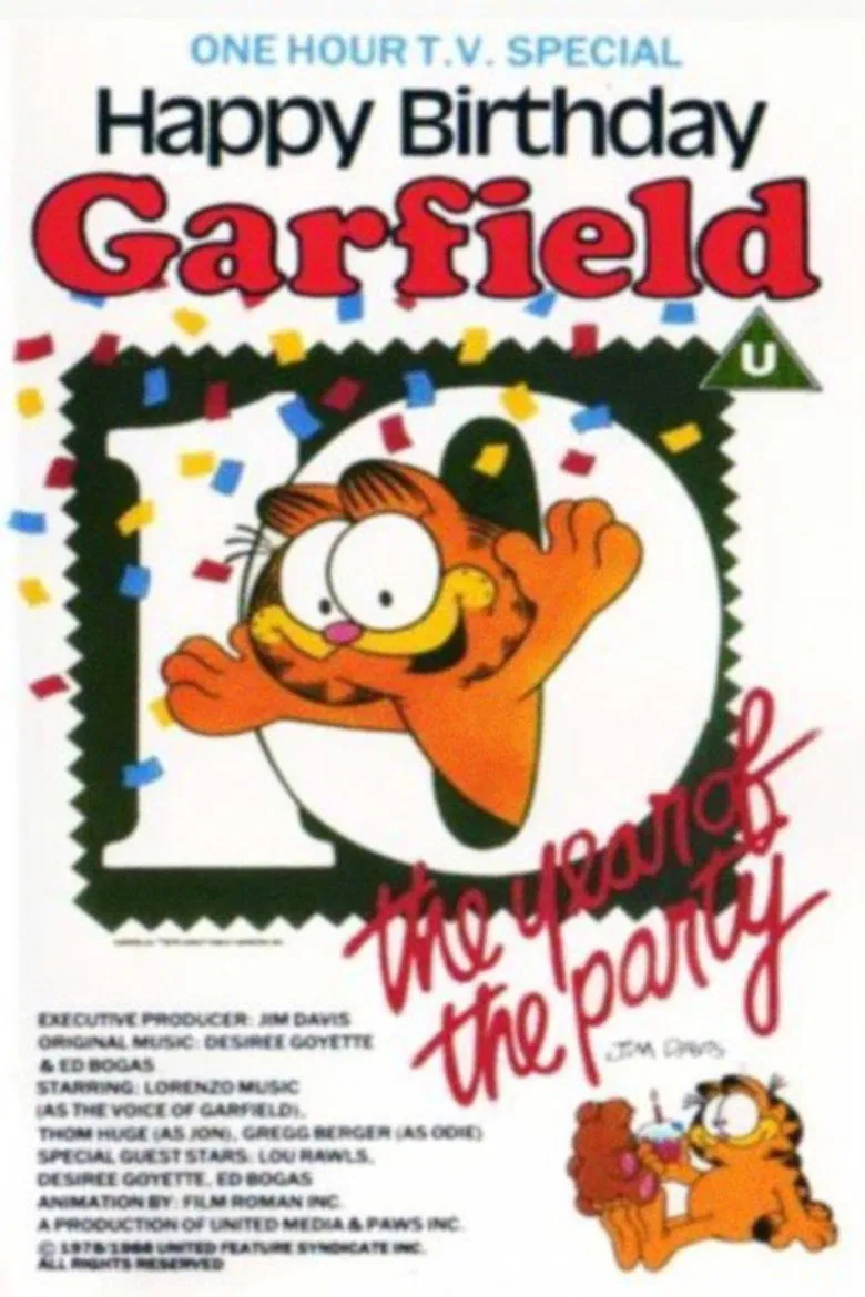 Happy Birthday Garfield poster background