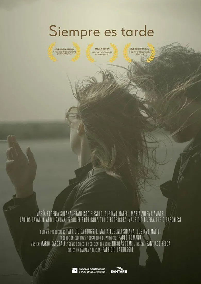 Siempre es tarde poster background