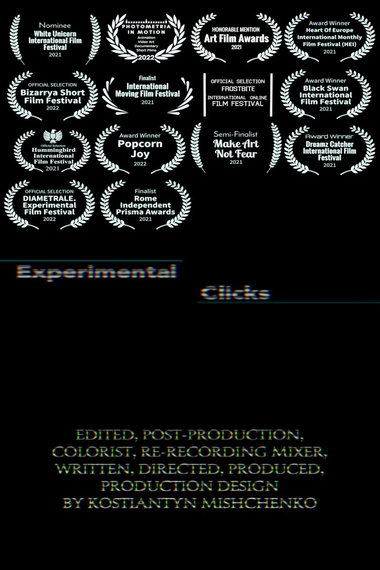 Experimental Clicks poster background