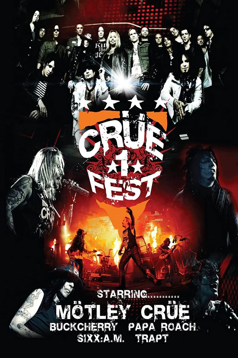 Mötley Crüe | Crüe Fest 2008 poster background