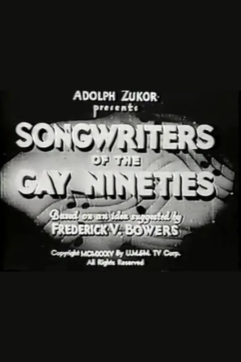 Songwriters of the Gay Nineties poster background
