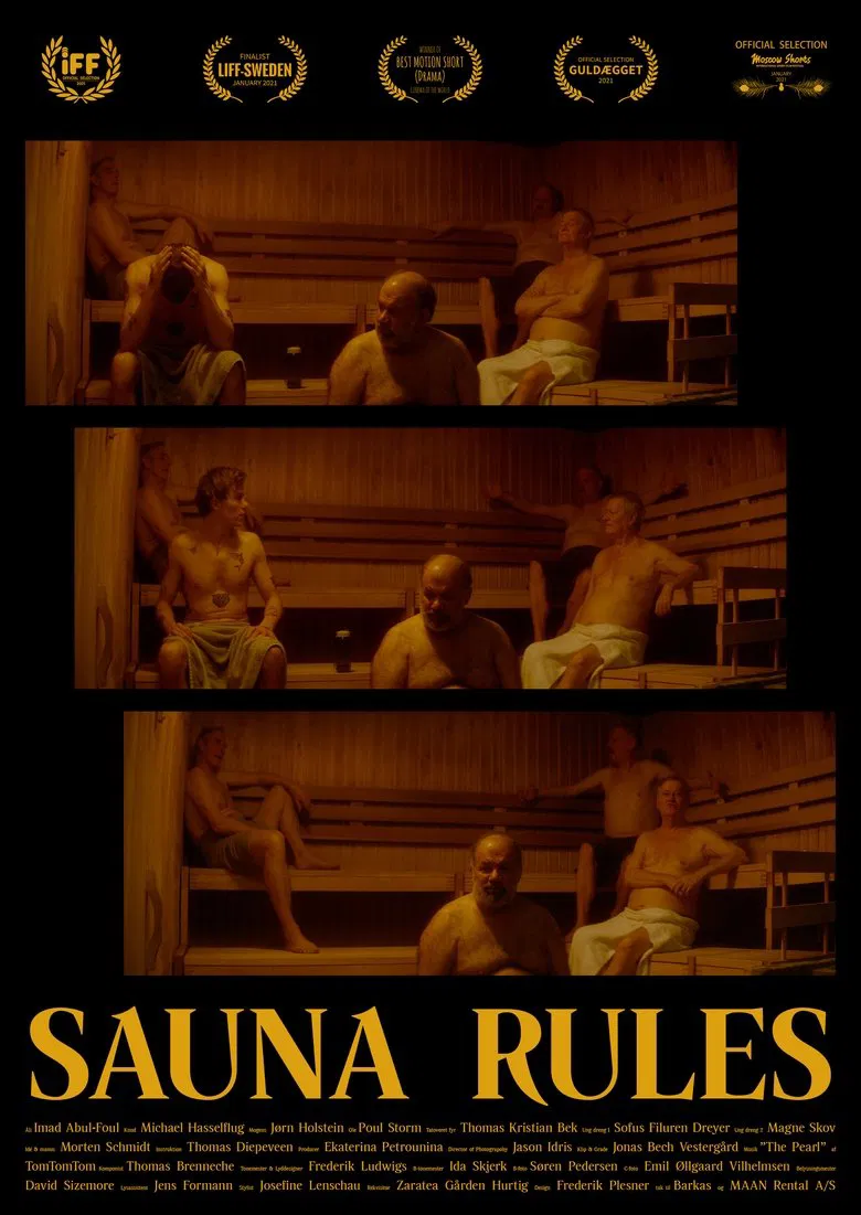 Sauna Rules poster background