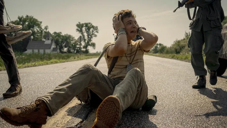 The ominous starting line of The Long Walk