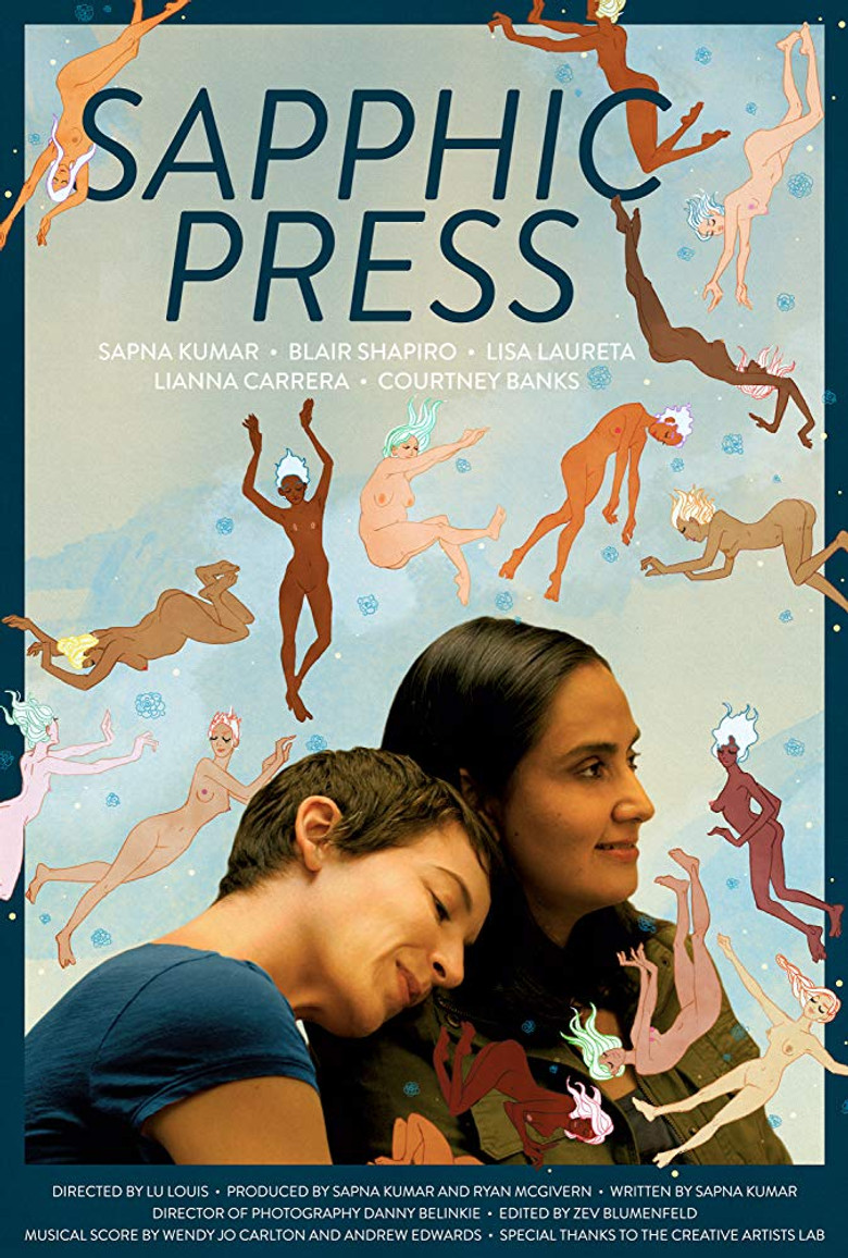 Sapphic Press poster background