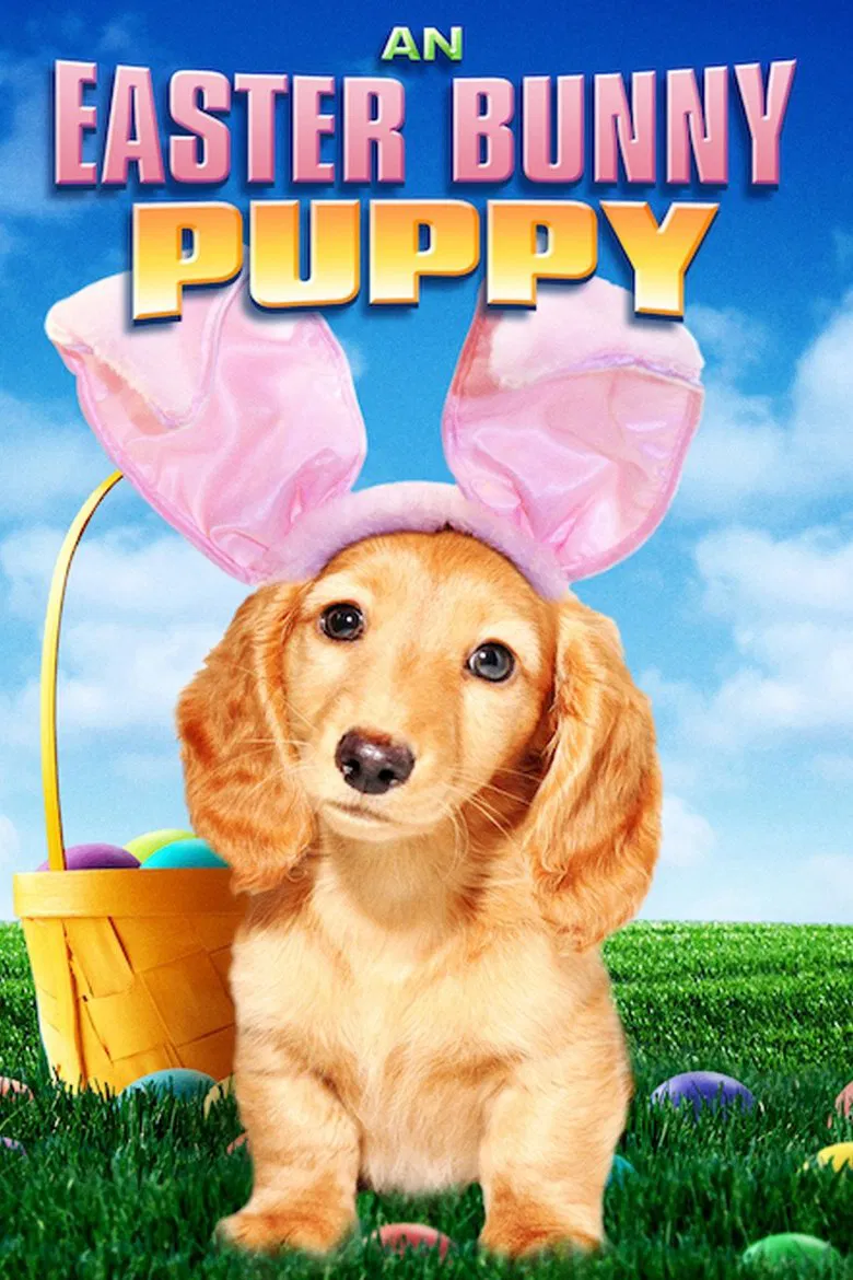 An Easter Bunny Puppy poster background