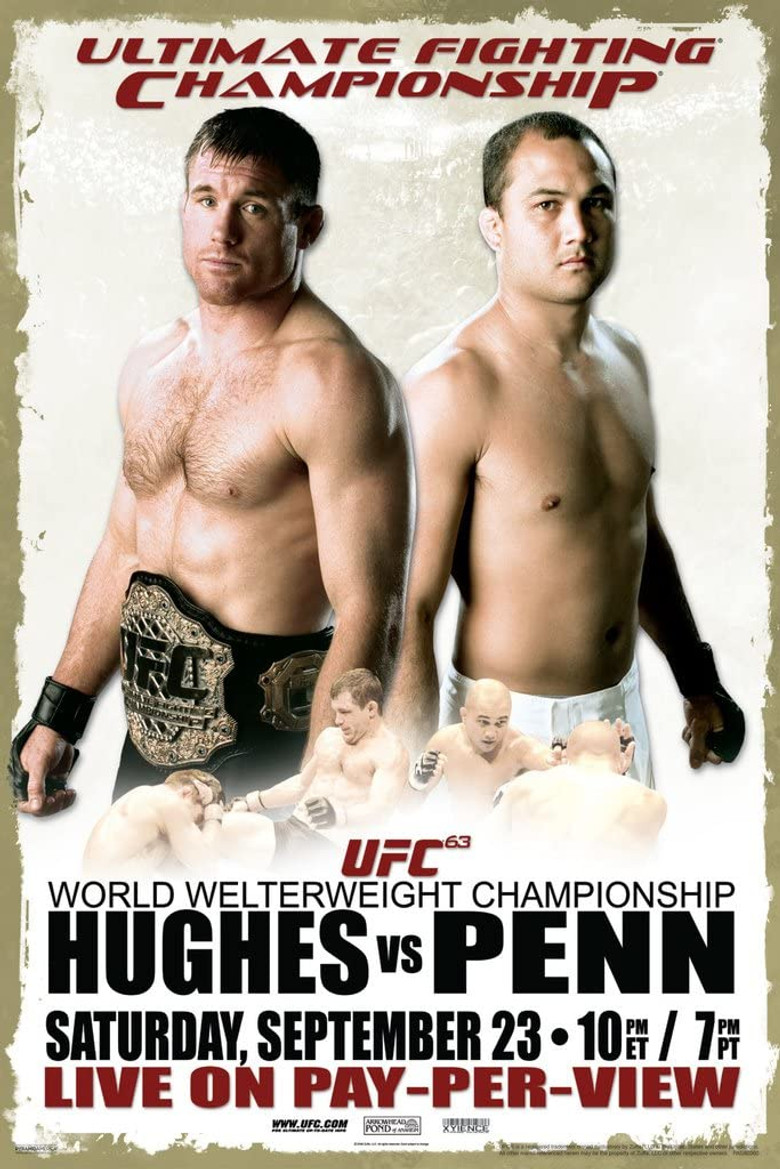 UFC 63: Hughes vs. Penn poster background