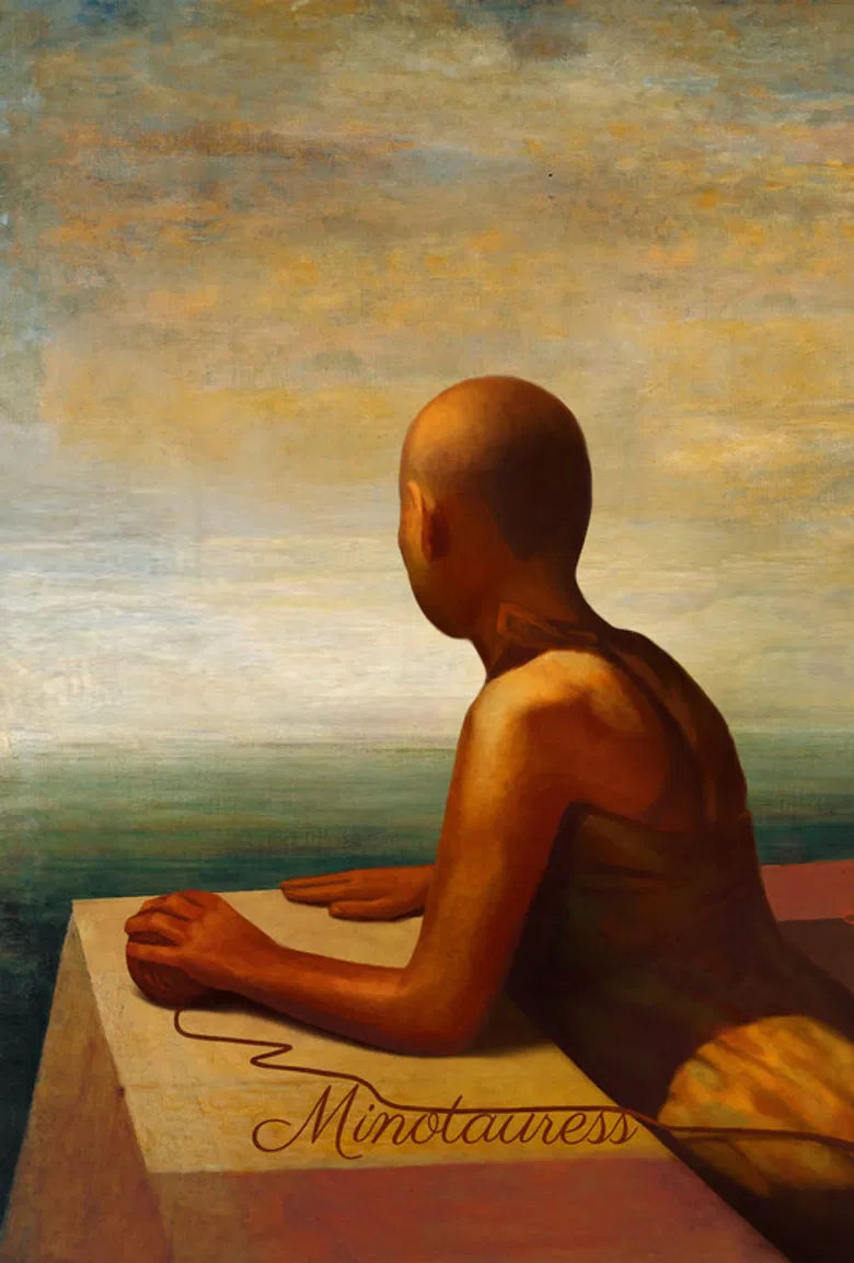 Minotauress poster background