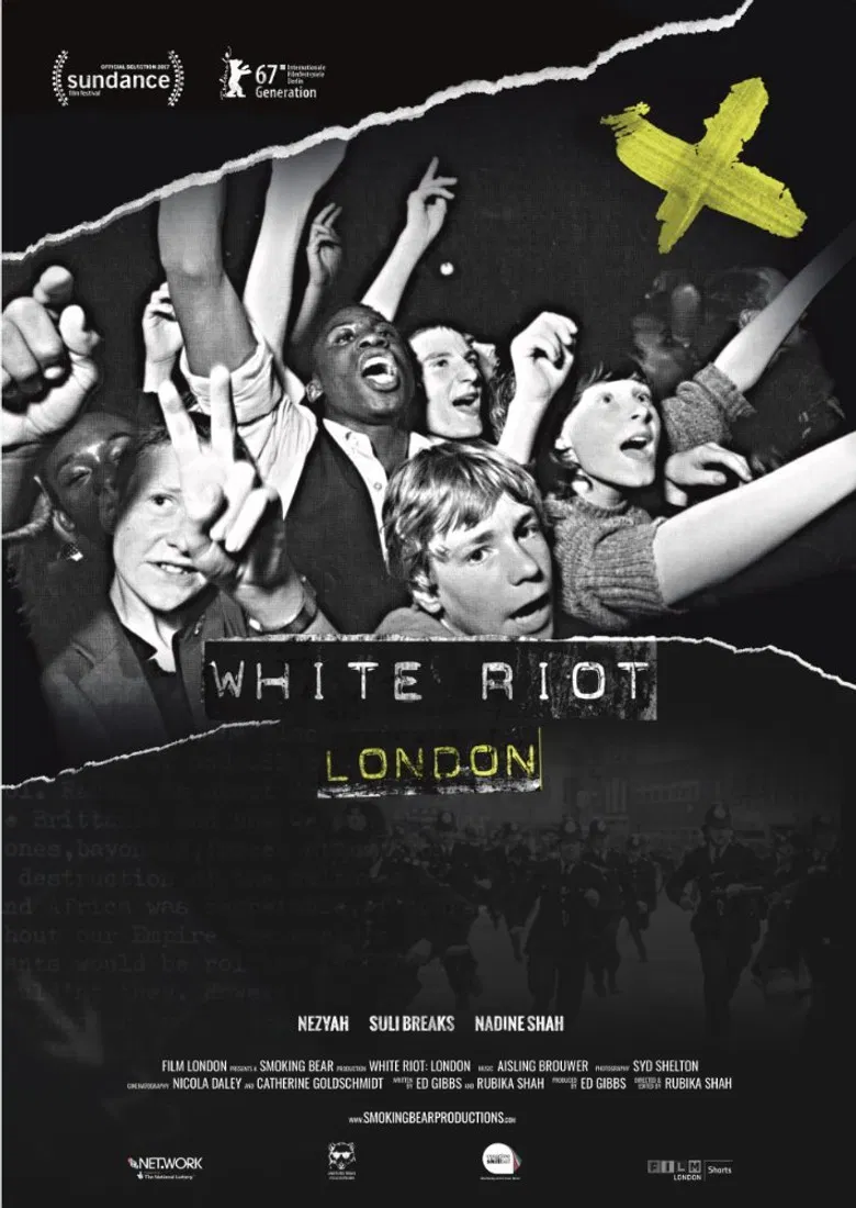 White Riot: London poster background