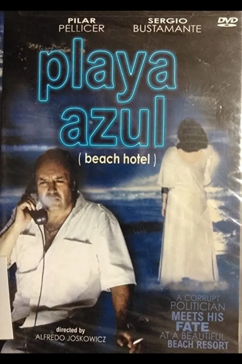 Playa azul poster background