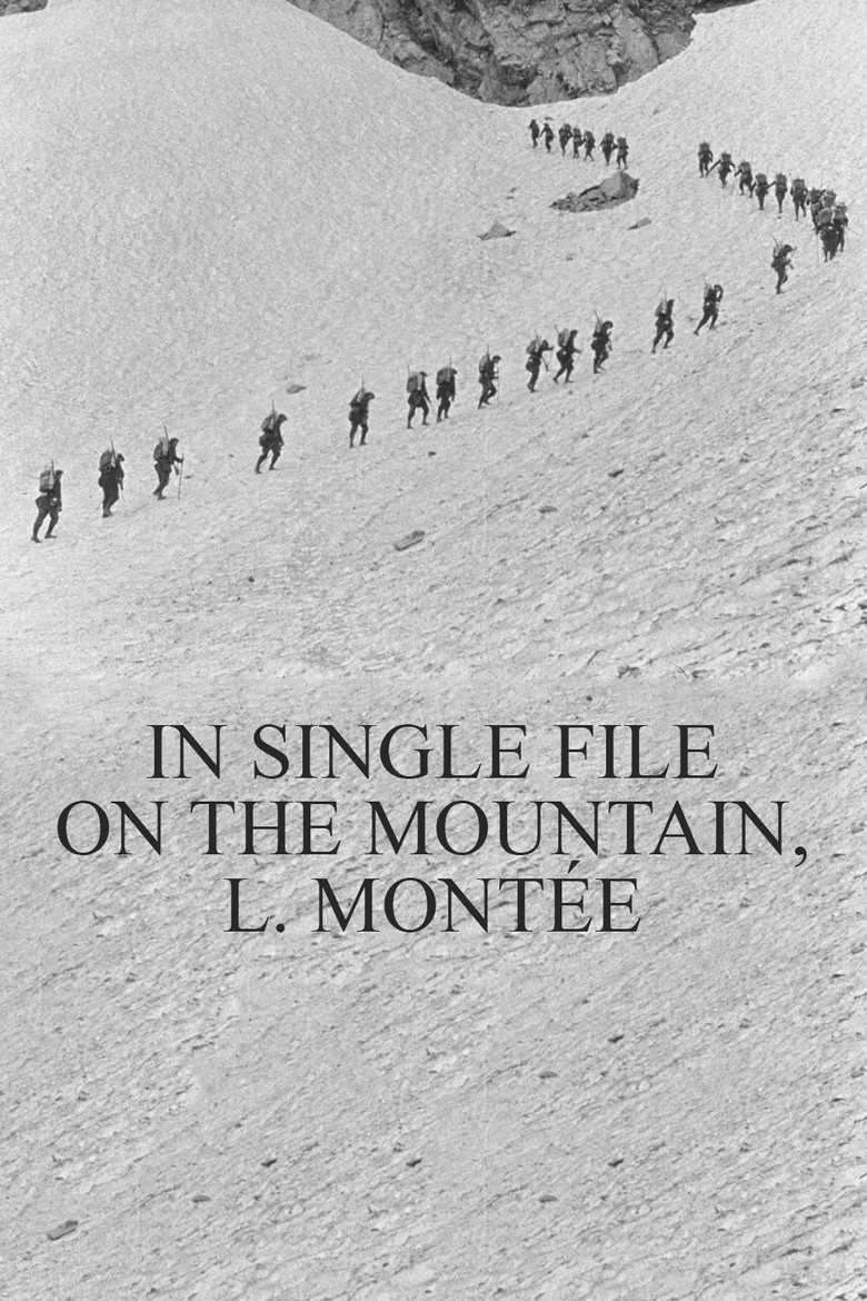 In Single File on the Mountain, l. Montée poster background