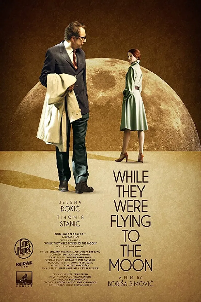 While They Were Flying to the Moon poster background