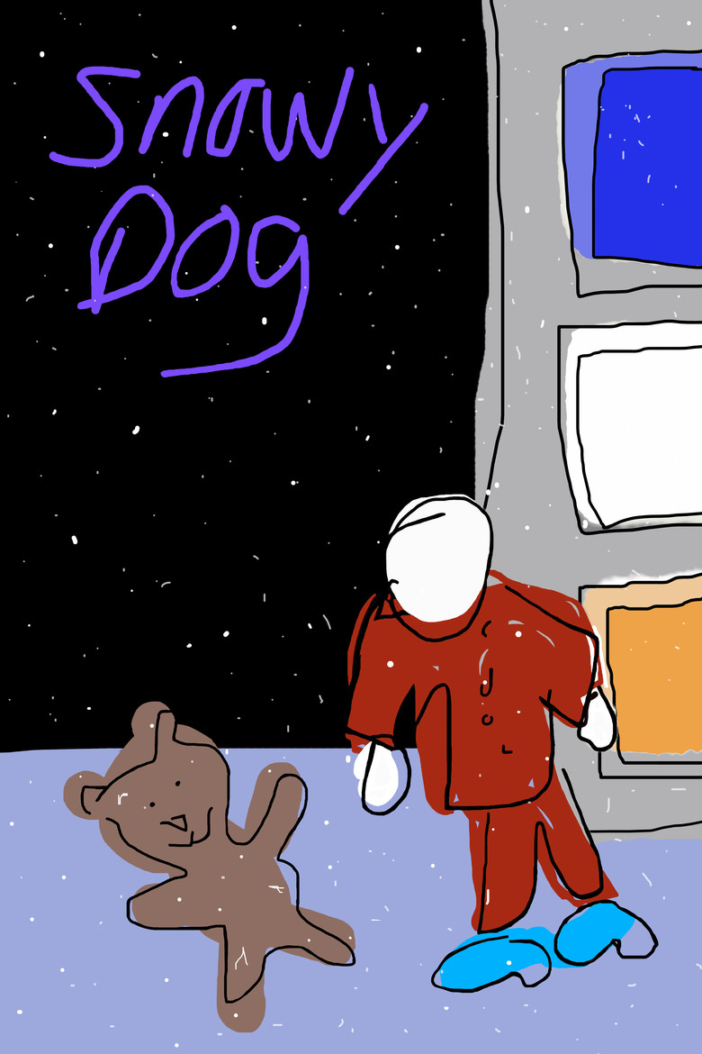 Snowy Dog poster background