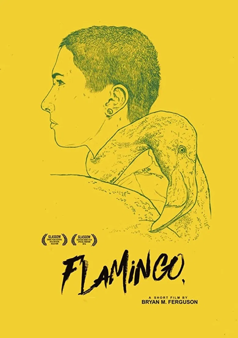 Flamingo poster background