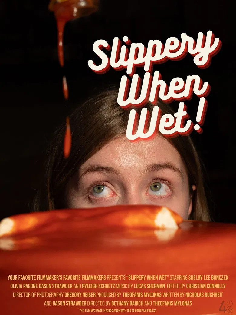 Slippery When Wet poster background