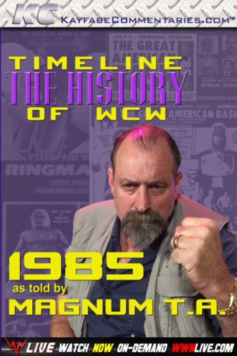 Timeline: The History of WCW – 1985 – As Told By Magnum T.A. poster background