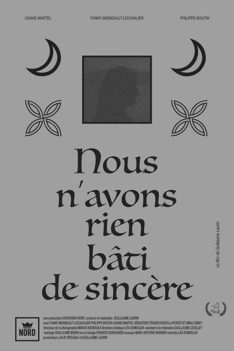 We have not built anything sincere poster background