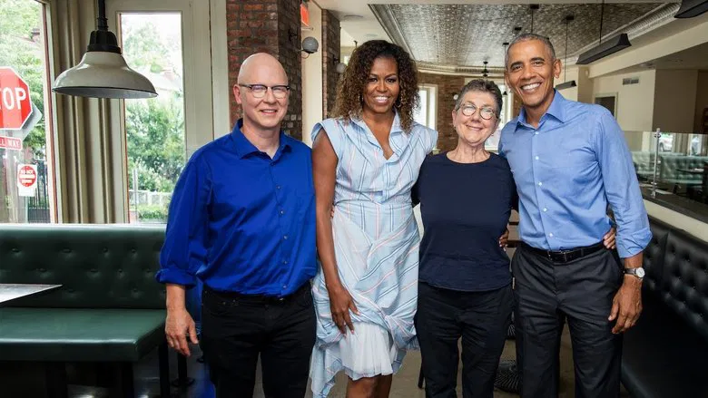 Barack and Michelle Obama in conversation with directors Julia Reichert and Steven Bognar
