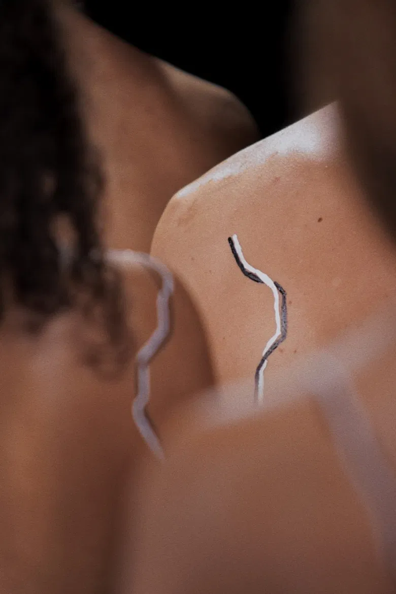 White, Black and True Love poster background