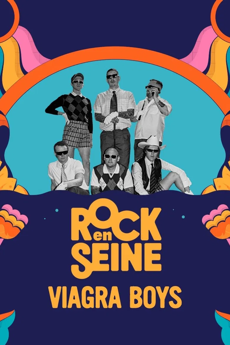 Viagra Boys - Rock en Seine 2023 poster background