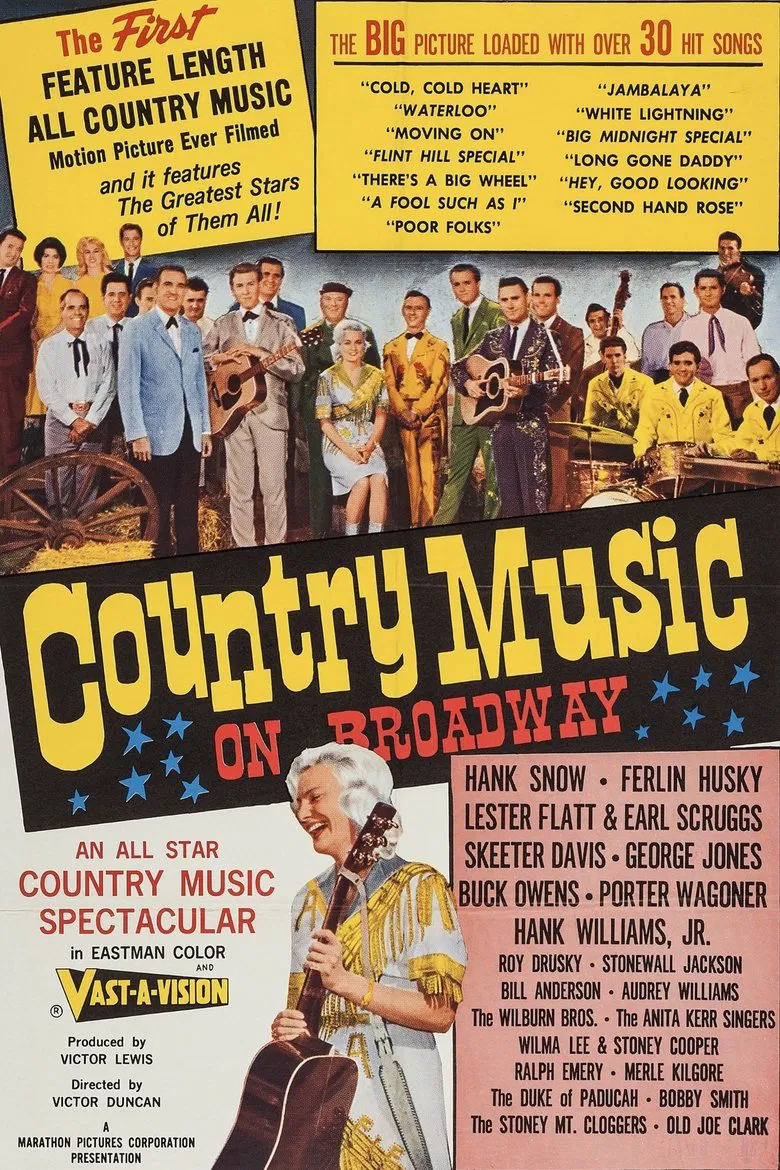 Country Music on Broadway poster background