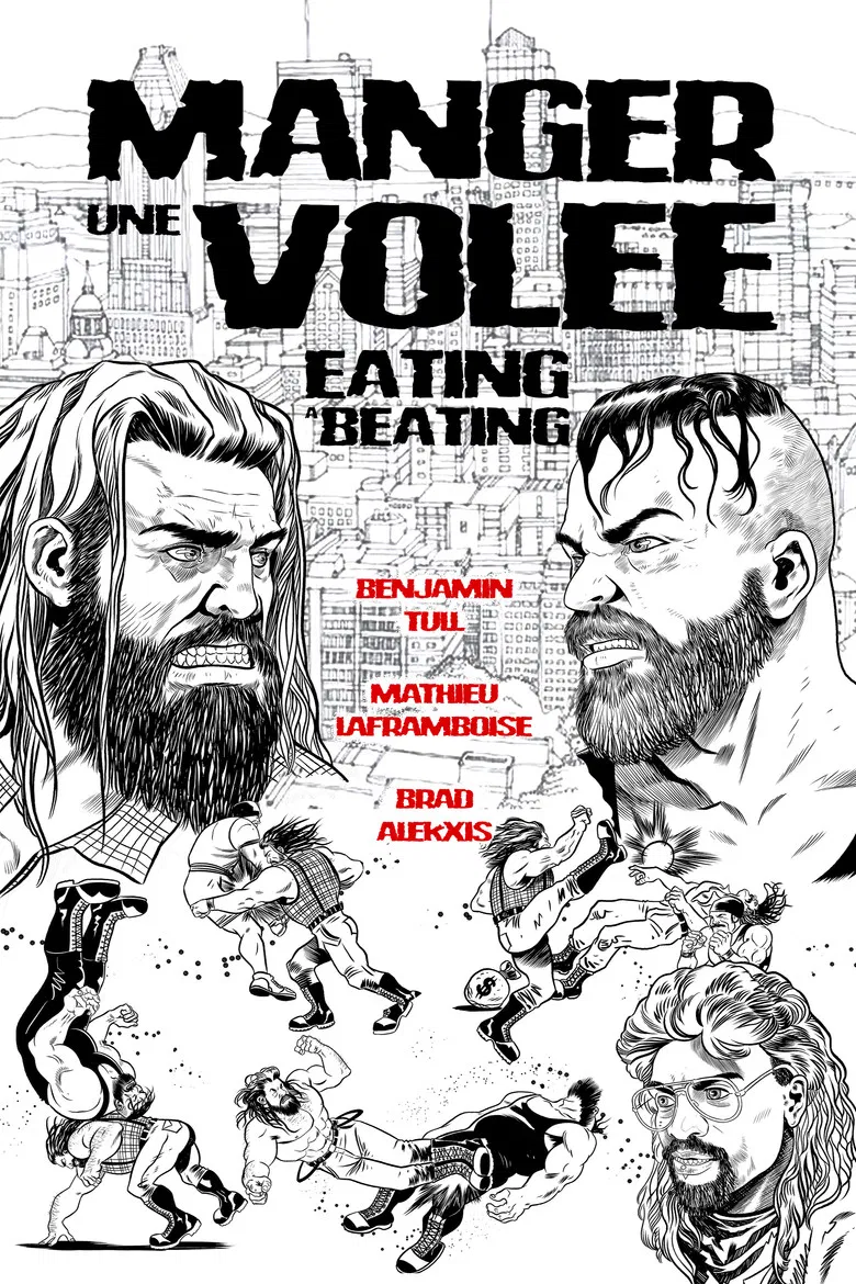 Manger une volée poster background