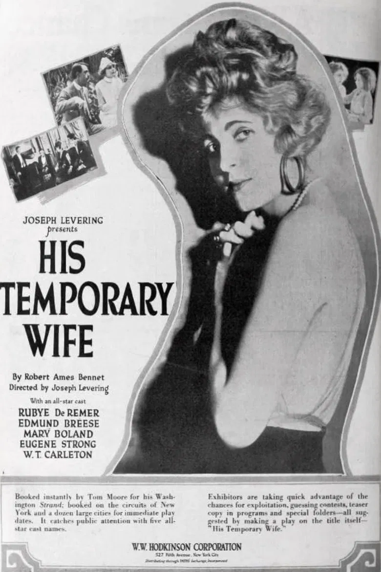 His Temporary Wife poster background