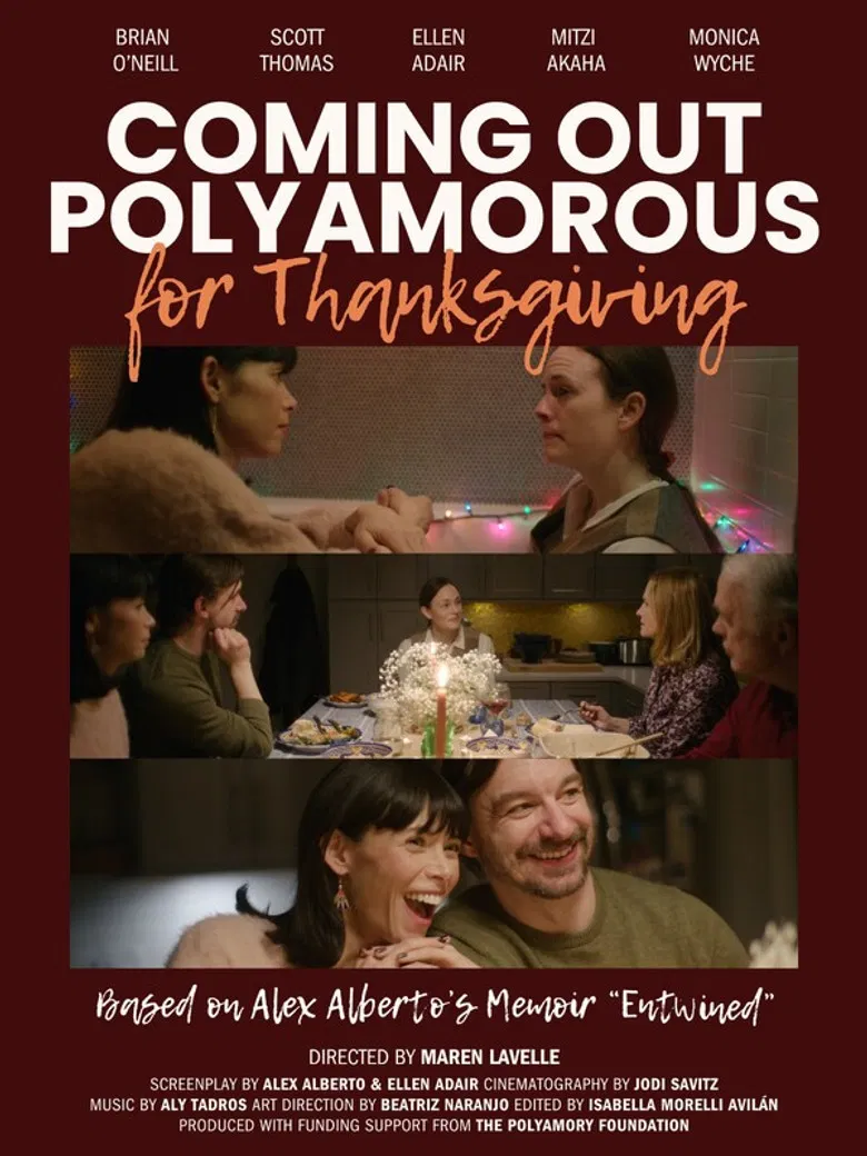 Coming Out Polyamorous for Thanksgiving poster background
