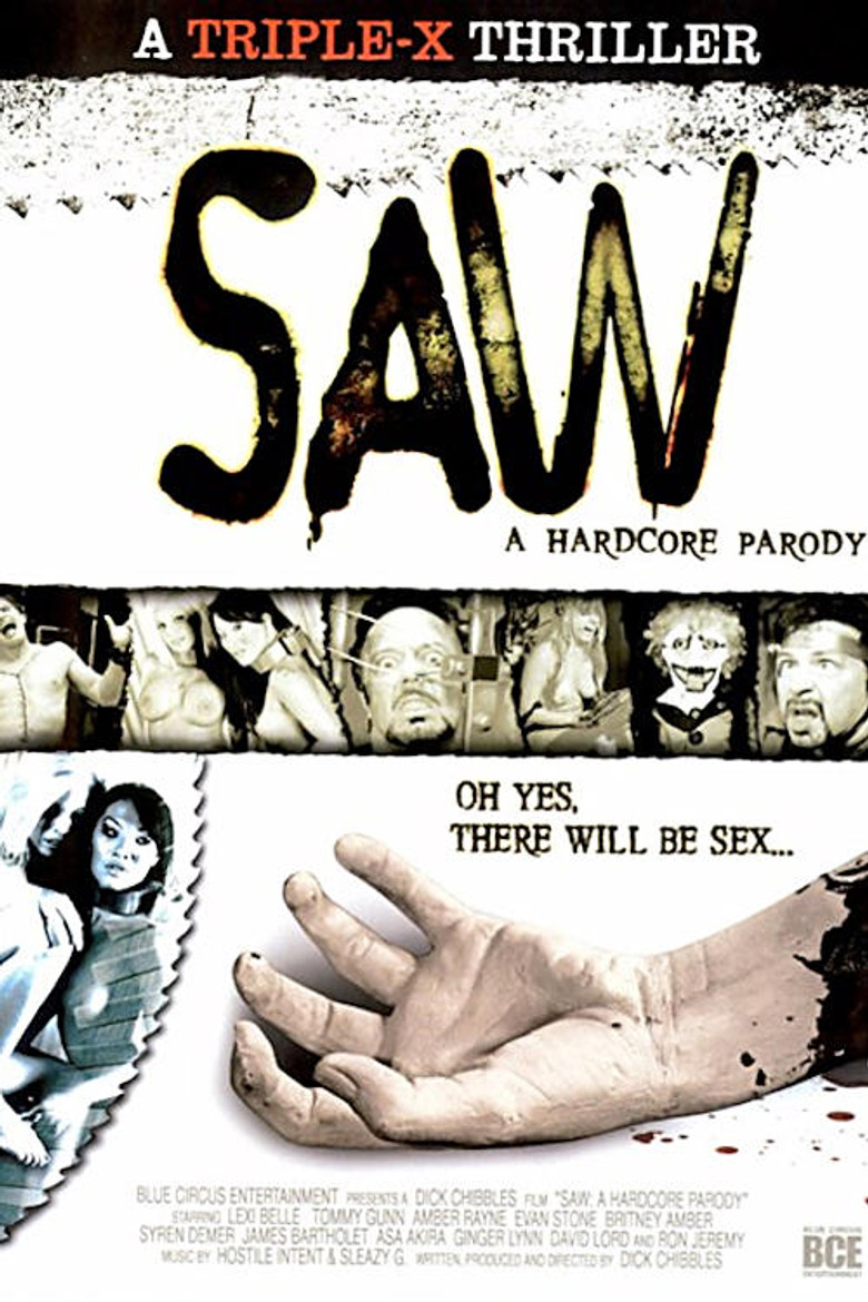 Saw: A Hardcore Parody poster background